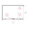 Душевой уголок BELBAGNO MARINO-2-AH-1-150/80-C-Cr