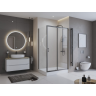 Душевой уголок BELBAGNO UNO-195-AH-1-130/80-C-Cr